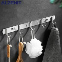 Bathroom Wall Hanging Clothes Hook 304 Stainless Steel Clothes Hanger Multipurpose Shower Hook Living Room Kitchen Accessories Clothes Hangers Pegs