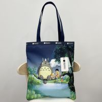 New guinness confirmed 2023 han edition leisure female single shoulder bag tote bags cartoon printed shopping bag 2339 totoro