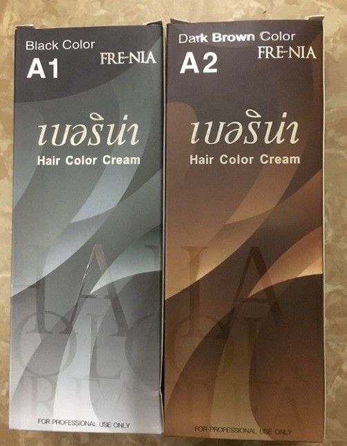 Thuốc nhuộm tóc FRENIA Thái Lan A1, A2 duy trì vẻ đẹp của mái tóc lâu dài và mang lại sự tự tin cho bạn. Với công thức đặc trưng, Berina đã khắc phục các vấn đề về tình trạng tóc và đem lại cho bạn những màu sắc đặc biệt và bền lâu. Hãy xem ngay bức ảnh liên quan để khám phá thêm chi tiết về sản phẩm này!