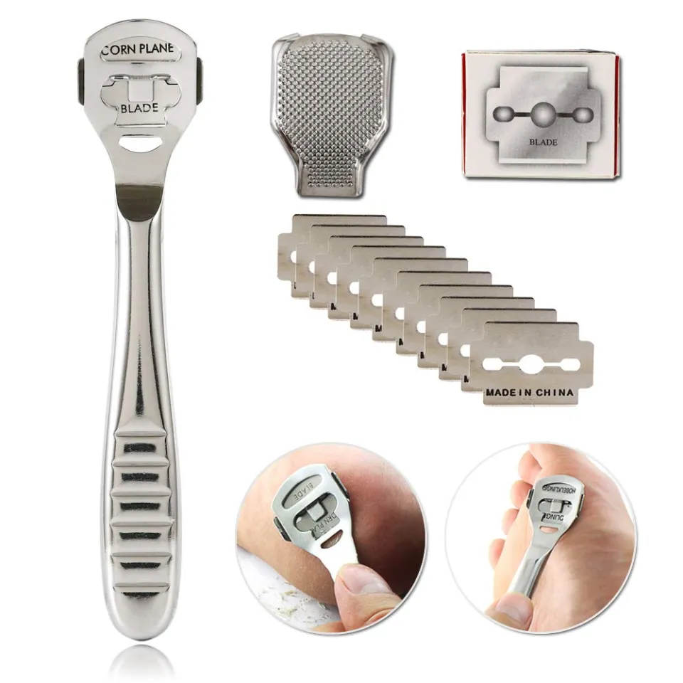 3 Pedicure Foot Callus Remover Hard Dead Skin Corn Cutter Set