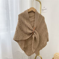 Women Scarf Shawl Poncho Fashionable Womens Solid Colour knitted shawl Irregular Hem gift D251