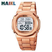MAIKL Mai Kai Lun Fashion Prayer เตือนนาฬิกาผู้ชาย R Qibla Finder นาฬิกาอิเล็กทรอนิกส์นาฬิกากันน้ำ