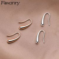 ⊕ enghuaq Foxanry Minimalist Color Stud Earrings for Gold Plated Bride Jewelry Prevent Allergya