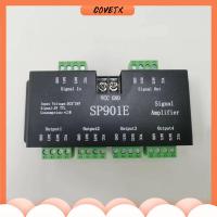 COVETX แยกกันเป็น เครื่องขยายสัญญาณ SP901E RGB แอดเดรส DC12-24V เพิ่มสัญญาณ SPI ของใหม่ แถบพิกเซล LED ตัวทำซ้ำแถบแสง WS2812B WS2811 WS2813