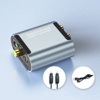 Optical Coaxial Toslink Digital to Analog Audio Converter Adapter 3.5mm RCA L/R With 1m Optical Cable