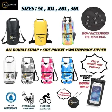 Waterproof Bag,Swimming Dry Bag,Waterproof Pouch with Adjustable Strap for  Kayaking Boating Paddleboarding Fishing Beach 