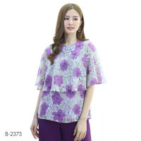 MIKIKO Blouse MI-B2373 ชิฟฟอนปริ้นท์ แขนยาว IGPU22-12