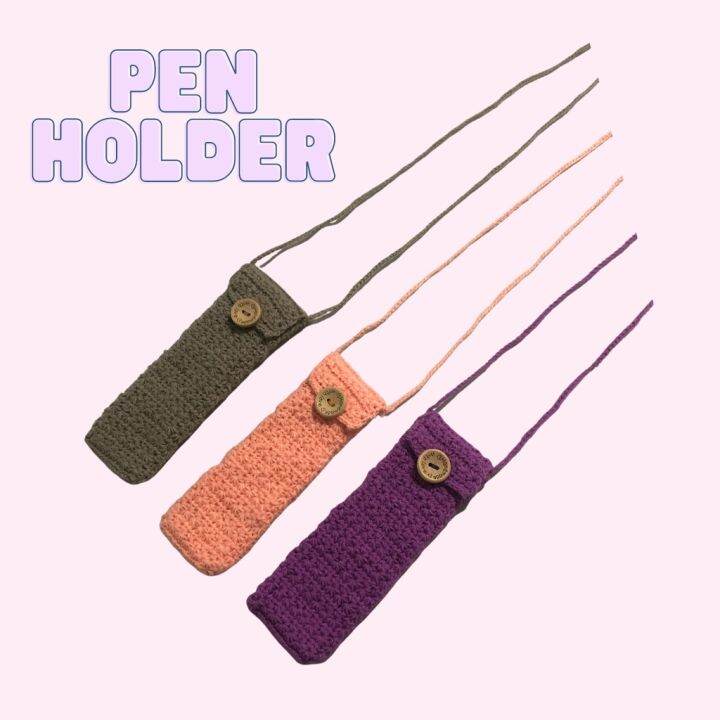 HANDMADE CROCHET PEN HOLDER Lazada PH