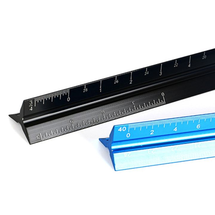 architectural-scale-ruler-12inch-aluminum-architect-scale-triangular-scale-scale-ruler-triangle-ruler-drafting