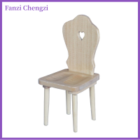 Fanzi บ้านตุ๊กตา1:12เก้าอี้จิ๋วสำหรับตกแต่งเฟอร์นิเจอร์เฟอร์นิเจอร์อุปกรณ์ตกแต่งบ้านตุ๊กตา