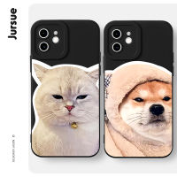 Soft Silicone Matching Couple Set Cute Funny Shockproof Phone Case Compatible for iPhone Case 14 13 12 11 Pro Max SE 2020 X XR XS 8 7 ip 6S 6 Plus Casing XYH1569