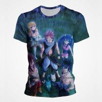 2023 New Fairy Tail 3D Printed T-shirt Men Women Fashion Casual Harajuku Style Anime T Shirt Cool Loose Oversized Tops Tees