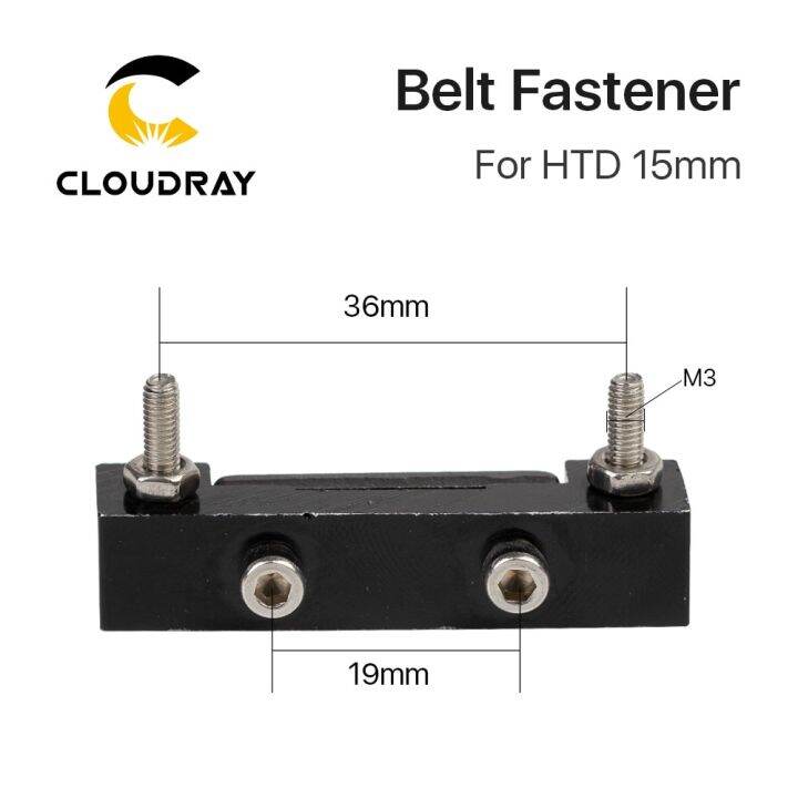 cloudray-e-series-belt-fastener-for-width-15mm-open-ended-timing-belt-transmission-for-x-y-axis-hardware-tools-machine-parts