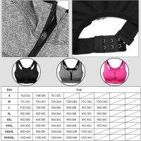 5XL 4XL เอวลอยด้านหน้าเสื้อกีฬารัดรูปสำหรับผู้ชายร้อนมีซิปบราทรงสปอร์ตดันเลดี้ใหญ่ชุดชั้นในชุดชั้นในไร้สายการนอนหลับของผู้หญิง C11-29ขนาดพิเศษ