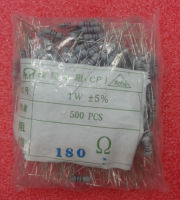 1W 180R 1W 180OHM ฟิล์มคาร์บอน5 500ชิ้นล็อตจัดส่งฟรี