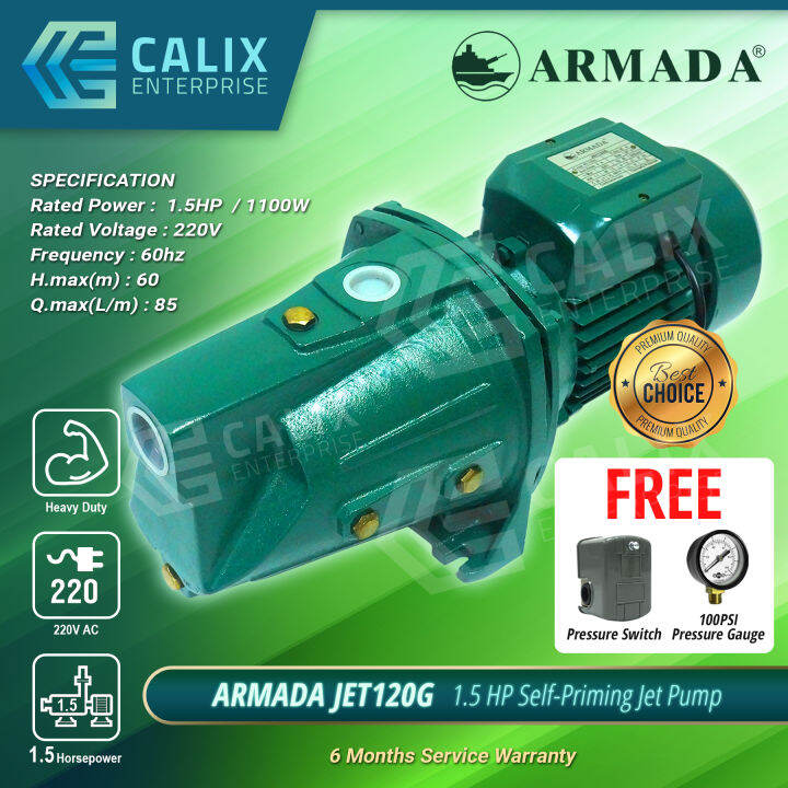 SelfPriming Jet Water Pump 1.5HP Armada JET120G Lazada PH