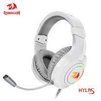 J15 REDRAGON HYLAS H260 RGB หูฟังสำหรับเล่นเกม3.5มิลลิเมตรเสียงรอบทิศทางคอมพิวเตอร์หูฟังสำหรับคอมพิวเตอร์หูฟังไมโครโฟนสำหรับ PS4สวิทช์ Xbox-One