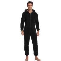 Men Warm Teddy Fleece Onesie Fluffy Sleep Lounge Sleepwear Pyjamas Male Jumpsuits Hooded Onesies For Men