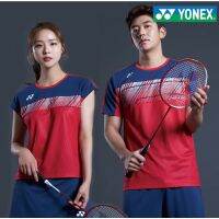 Yonex ชุดเล่นกีฬาแขนสั้นชุดกีฬาปิงปองคนรักแขนสั้นเสื้อผ้าแข่งขัน2021