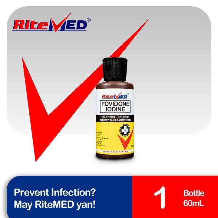 Ritemed Povidone Iodine 10 Sol 60Ml Bottle Ss (Antiseptic Skin