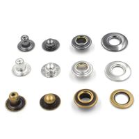 20sets New copper material Buttons EU environmental non-toxic buttons Brass Eyelets Rivets Snaps Down button Metal eyelets Haberdashery