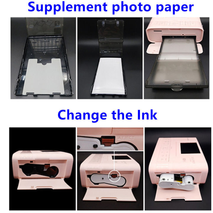 For Canon Selphy Color Ink Paper Set Compact Photo Printer Cp1200 Cp1300 Cp910 Cp900 3pcs Ink 5964