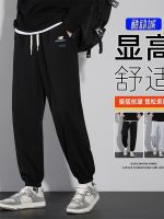 ◘▣ NBs new cotton trousers in autumn and winter can be added velvet trousers trendy Hong Kong style loose casual sports trousers for men