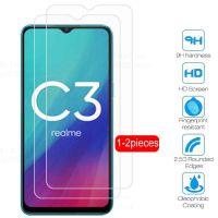 Realme เคสโทรศัพท์แบบกระจก C3สำหรับ Oppo Realme C3 Realmi Real Mi C3 C 3 3c ความปลอดภัยฟิล์มแก้ว6.5 Realmec3ฟิล์มป้องกันหน้าจอสมาร์ทโฟน