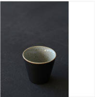 LUWU black crockery ceramic teacup sets of 6 cups chinese kung fu cup 70ml