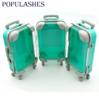 〖Margot decoration〗 Mini Trolley for False Eyelashes Packaging Box Luggage Suitcase 2/4 Pairs Mink Lashes Case Doll Storage Package Wholesale