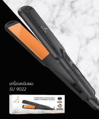 เครื่องหนีบผม Super V Inter LCD Digital Display รุ่น SU9022 (รับประกัน 1 ปี) ซุปเปอร์ วี แผ่นนาโน เซรามิ SU-9022