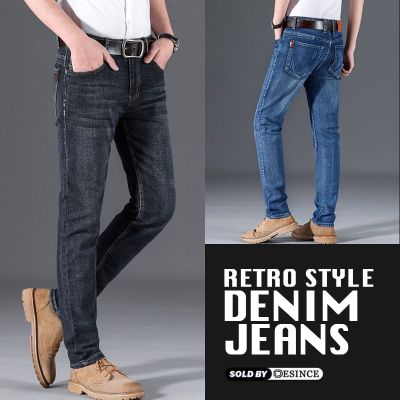 DESINCE Men Jeans Pants Denim Pants Blue Black Seluar Jeans R Long Pants Casual Plus Size 牛仔裤 MP 126