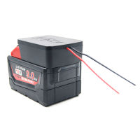 DIY Lithium battery adapter suitable for Milwaukee M18 18V, dual wire output