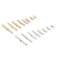 30-50Pcs Crimp End Caps Slider Clasp Buckle Tube DIY Necklace Bracelet Connectors Loom Findings for Jewelry Making Accessories Beads