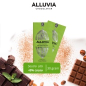 Socola nguyên chất sữa 40% ca cao ngọt ngào Alluvia Chocolate thanh nhỏ 30 gram