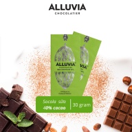 Socola nguyên chất sữa 40% ca cao ngọt ngào Alluvia Chocolate thanh nhỏ 30 thumbnail