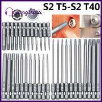 JUNGLEPIA 50/75/100Mm Ic ไขควง T5 ~ T40 Hex หัวเจาะหกเหลี่ยมหัวไขควง Torx ดอกเหมยบิตกลวงหัวป้องกันการงัดแงะชุด