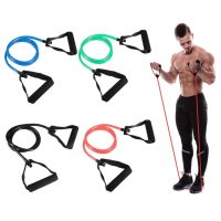 5 Color Resistance Bands with Handles Yoga Pull Rope Elastic Fitness Exercise Tube Band for Home Strength Cross Workouts