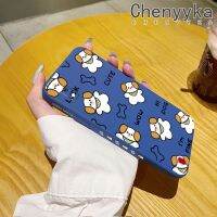 Chenyyka เคส A40 A24 A10แบบการ์ตูนสุนัขน่ารักสวยงามบางเคสโทรศัพท์ป้องกันขอบสี่เหลี่ยมเคสนิ่มเคสปลอกซิลิโคนกันกระแทก