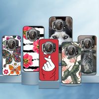 Casing Ponsel untuk Oukitel WP21 TPU Silikon Lembut Tas Bumper Belakang Lukisan Hewan Bunga Lucu