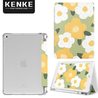 KENKE เคส iPad ลายการ์ตูนน่ารักเส้นขยุกขยิก,เคสซิลิโคนนิ่มสำหรับ iPad 2020 Air4 Pro 11 12.9 2020 2021 Mini 6 Mini 5 iPad 7th 8th 9th Generation iPad 5th 6th 2017 2018 Pro 10.5 Air 3พร้อมที่ใส่ดินสอเคสกันตก