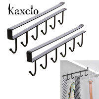 Kaxcio 2 Pcs 6ตะขอที่วางแก้วแขวนห้องครัวตู้แก้วแขวน