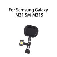 ปุ่มโฮมดั้งเดิมลายนิ้วมือเซนเซอร์สายดิ้นสําหรับ Samsung Galaxy M31 SM-M315