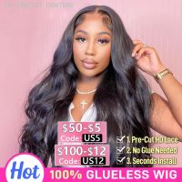 180 Body Wave Glueless Wig Glueless Body Wave Human Hair Wigs For Women 4x4 Pre-Cut HD Lace Closure Wig [ Hot sell ] TOY CENTER