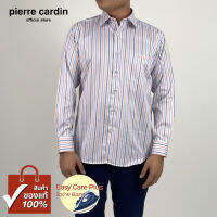 Pierre Cardin เสื้อเชิ้ตแขนยาว Easy Care Plus รีดง่ายยับยาก Basic Fit รุ่นมีกระเป๋า ผ้า Cotton 100% [RCT4449-OR]