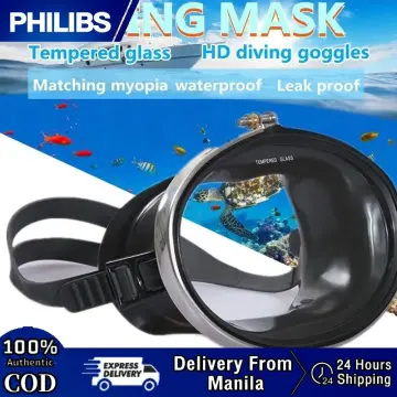 DEEPGEAR Extreme low volume spearfishing mask black silicon