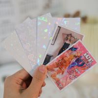 [COD] photo sparkling laser film star card goo decoration love transparent