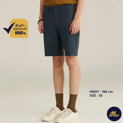 Mc Jeans กางเกงขาสั้นผู้ชาย สีกรมท่า MCJZ071