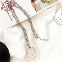 HW Personality Hip Hop Cross Chain Necklace Punk Streetwear Harajuku Pendant Necklaces