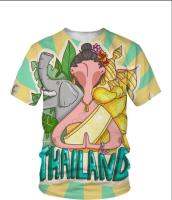 การ์ตูนการ์ตูนไทยออกแบบภาพ 3D men T SHIRT